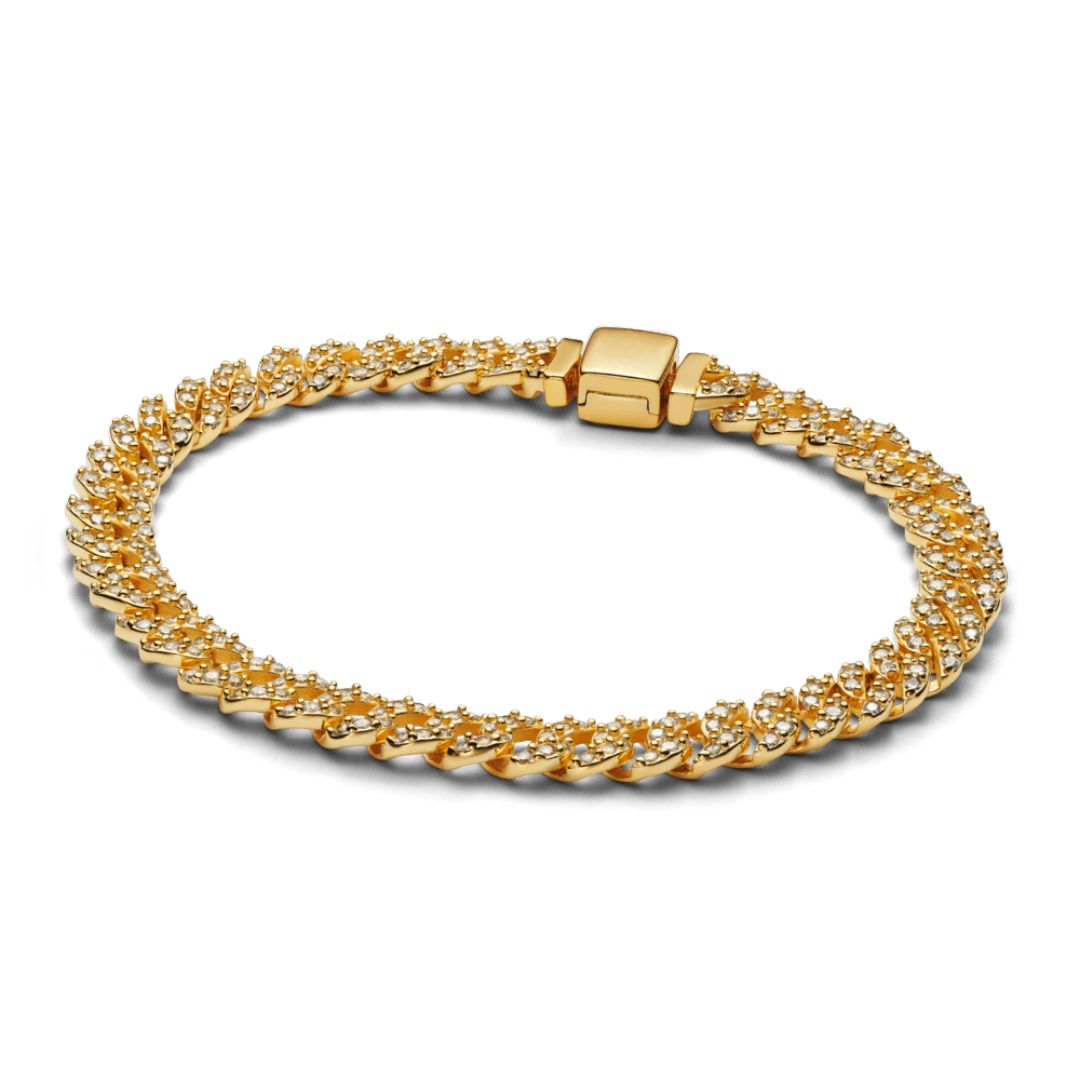 Shannelise | Bracelet cubain en or rose 18 carats