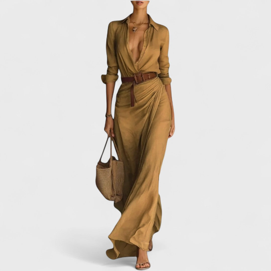 Nirelle - Robe portefeuille avec ceinture à la taille