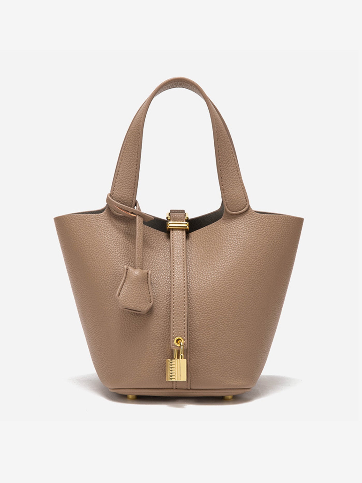 Glaiza | Élégant sac seau à fermoir doré