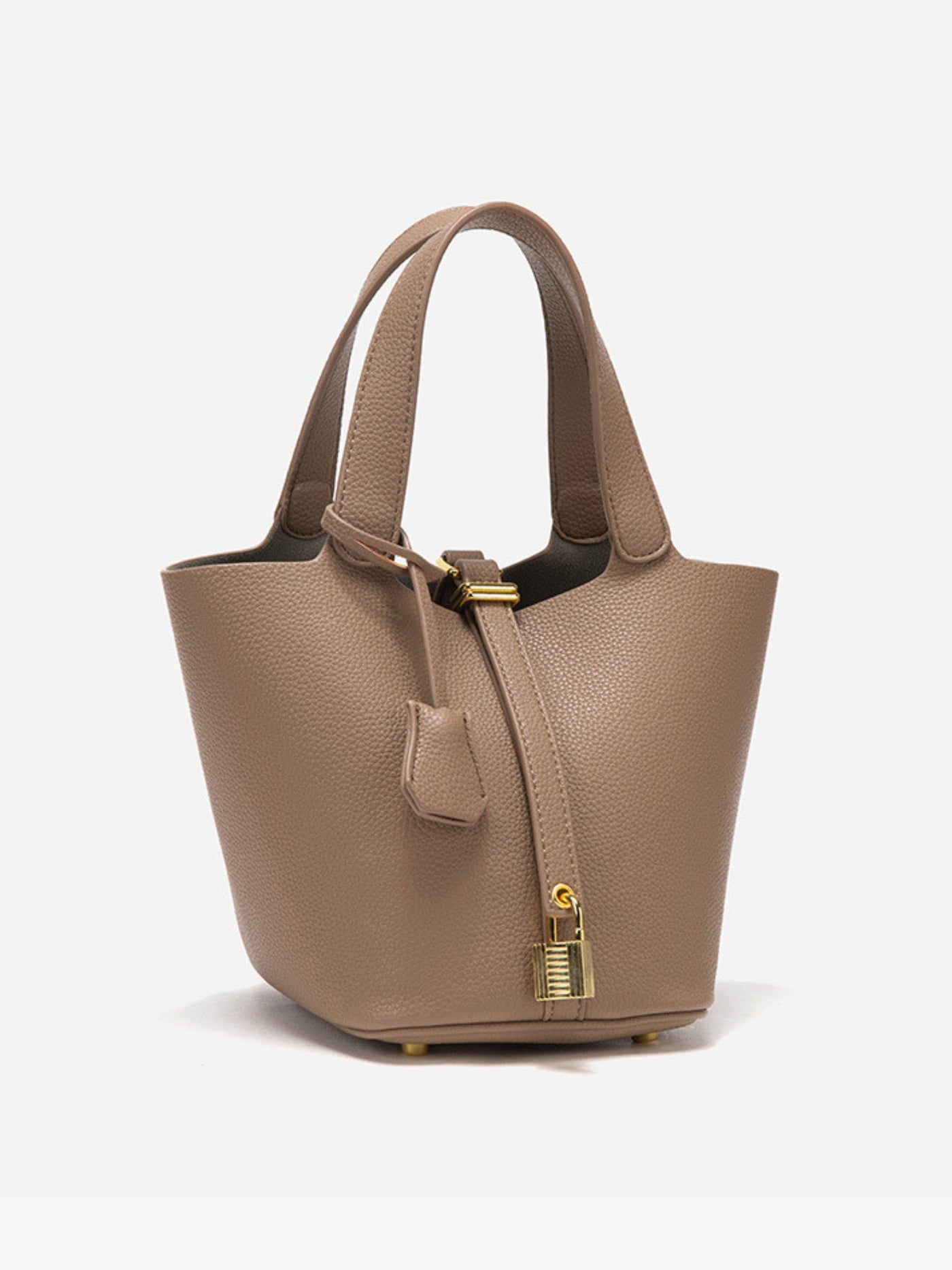 Glaiza | Élégant sac seau à fermoir doré