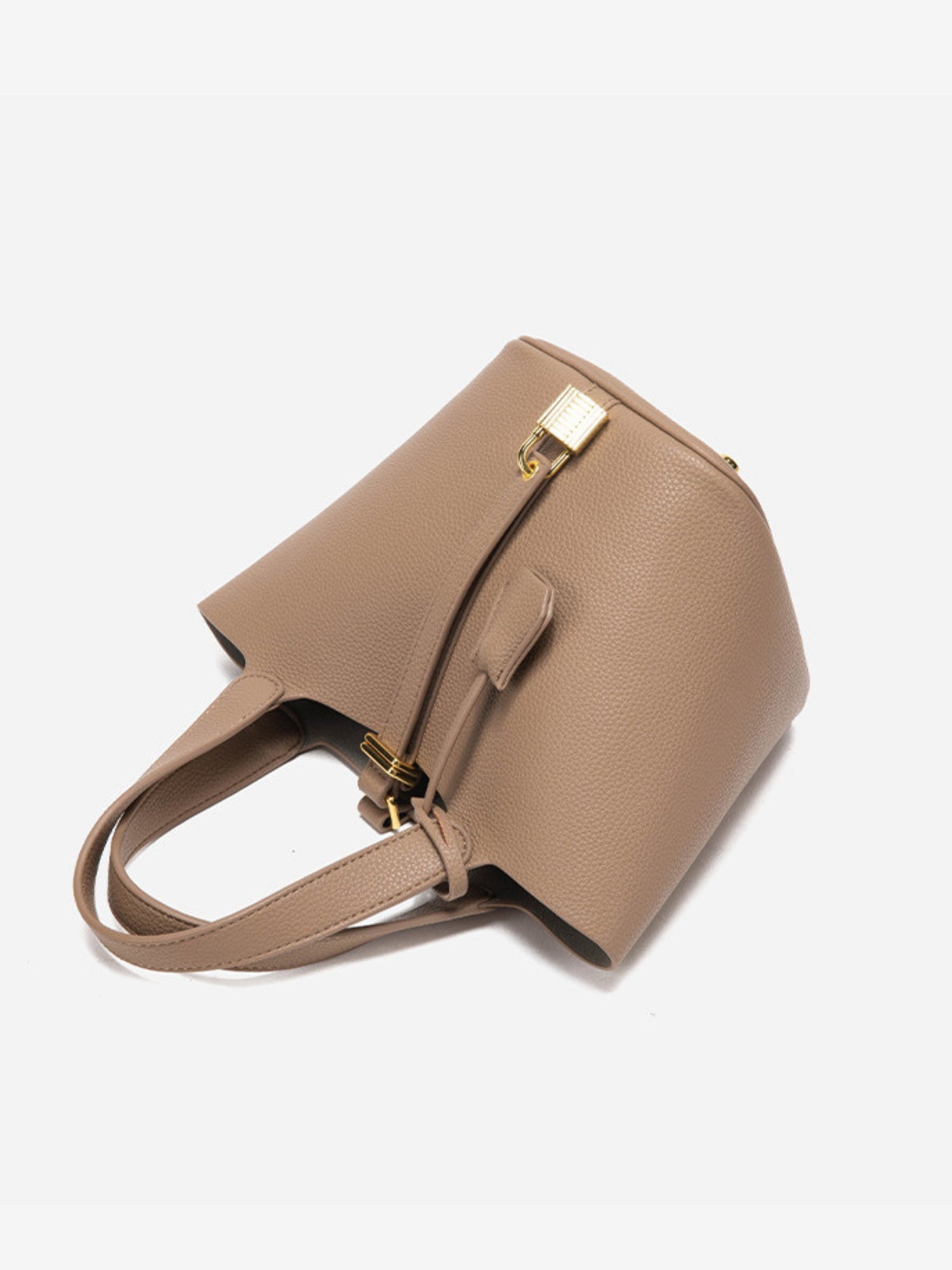 Glaiza | Élégant sac seau à fermoir doré