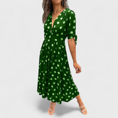 Monique - Robe élégante à pois