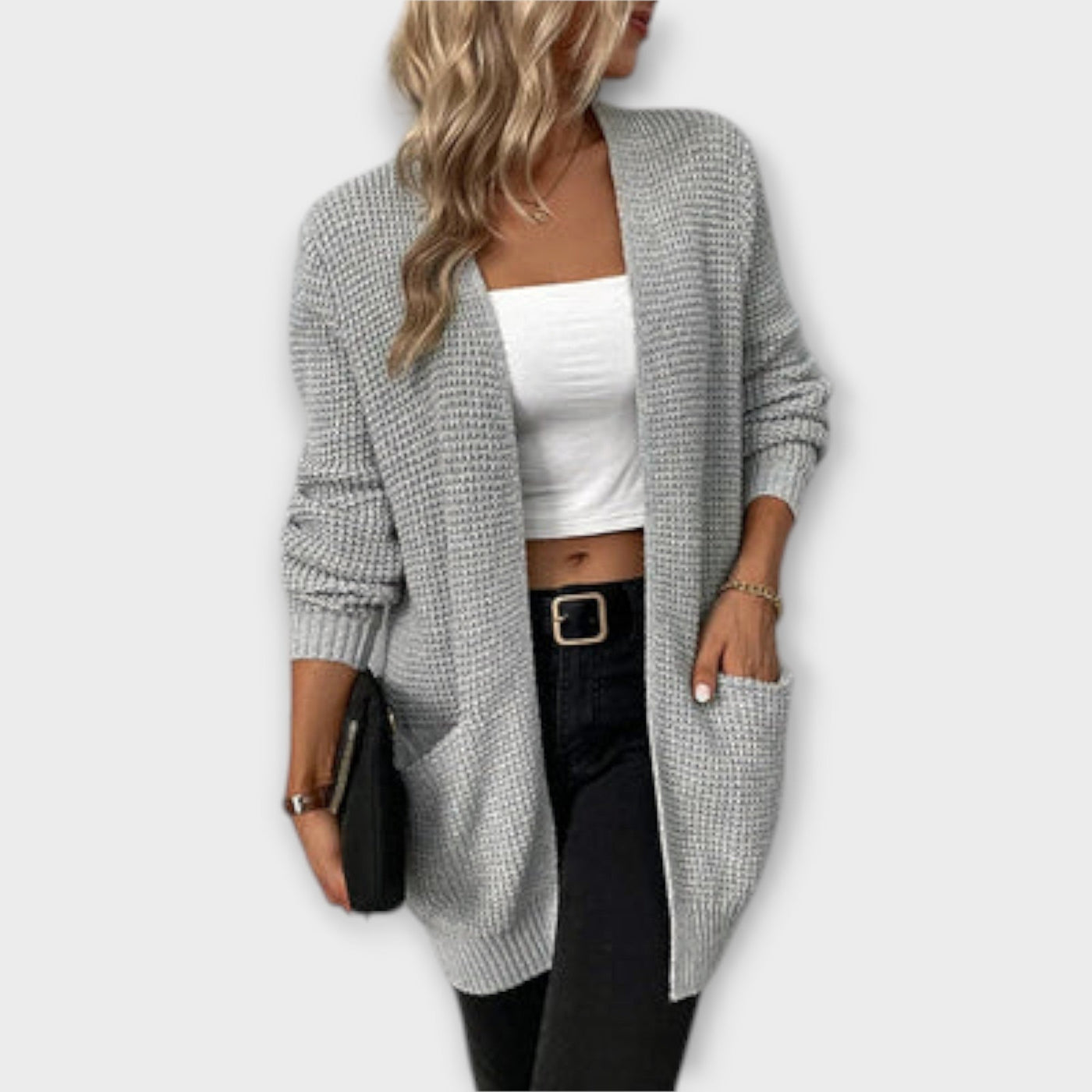 Nancy - Cardigan décontracté en tricot avec poches