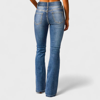 Marylène - Jean taille haute à jambes larges et tendance
