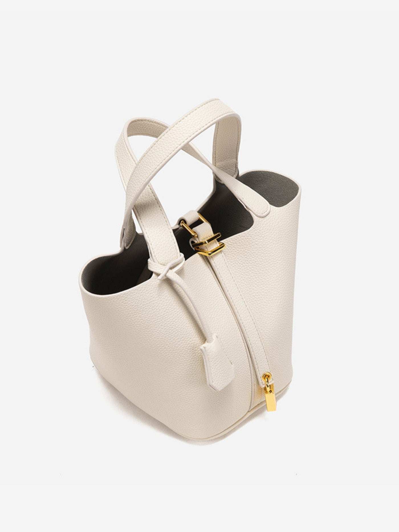 Glaiza | Élégant sac seau à fermoir doré