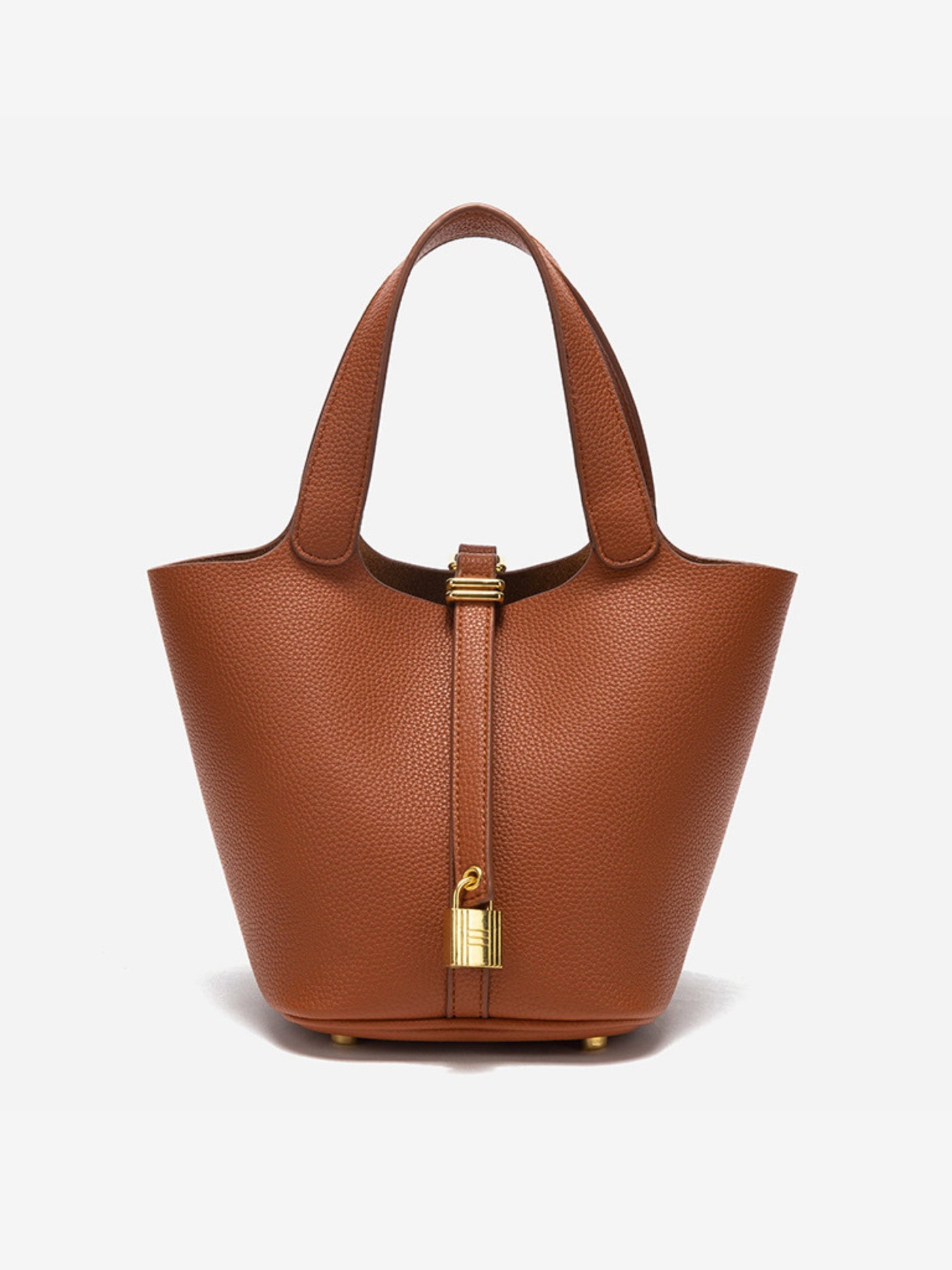 Glaiza | Élégant sac seau à fermoir doré