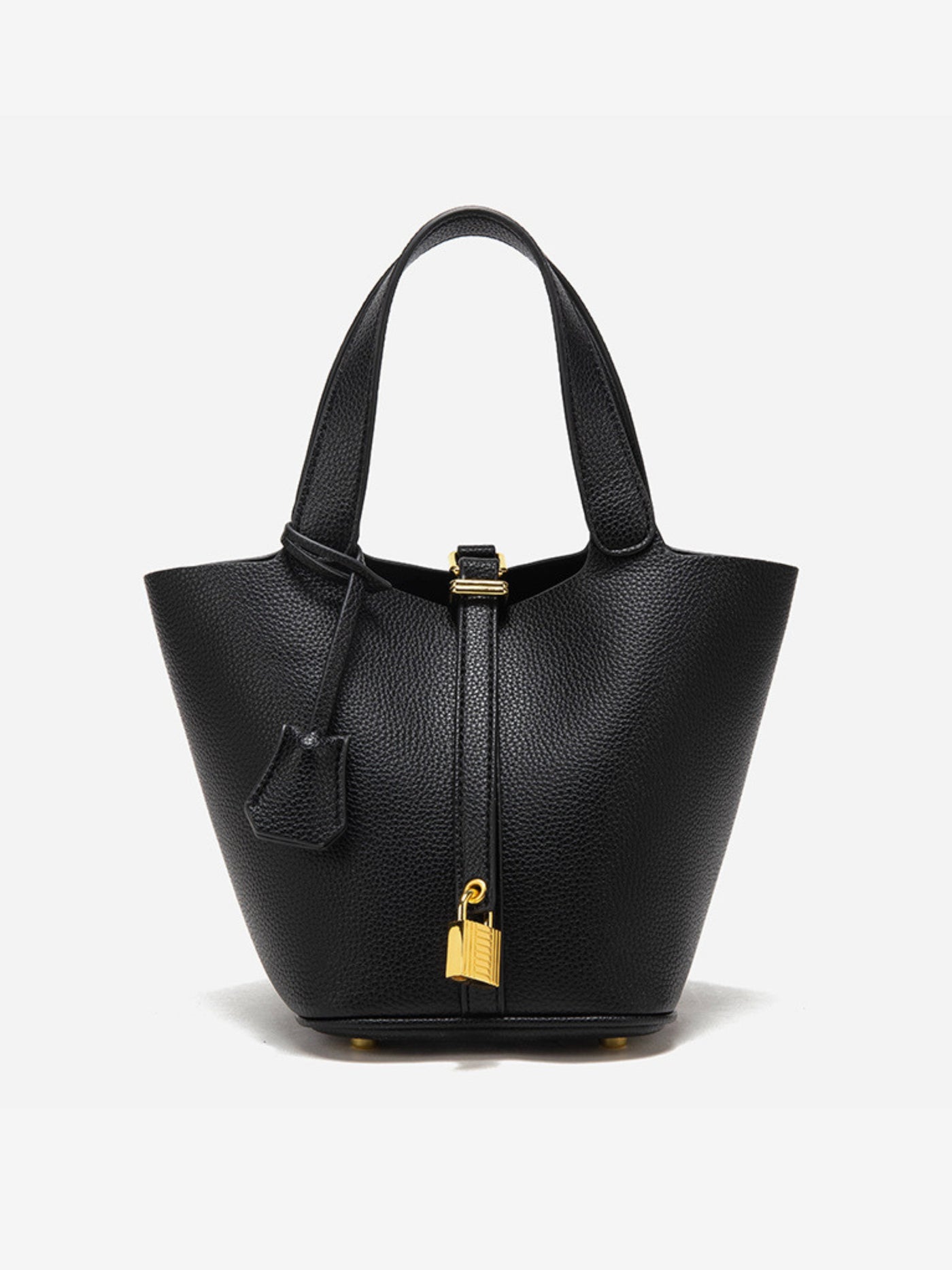 Glaiza | Élégant sac seau à fermoir doré