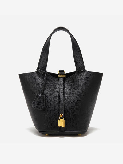 Glaiza | Élégant sac seau à fermoir doré