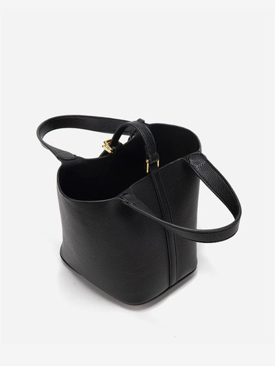 Glaiza | Élégant sac seau à fermoir doré