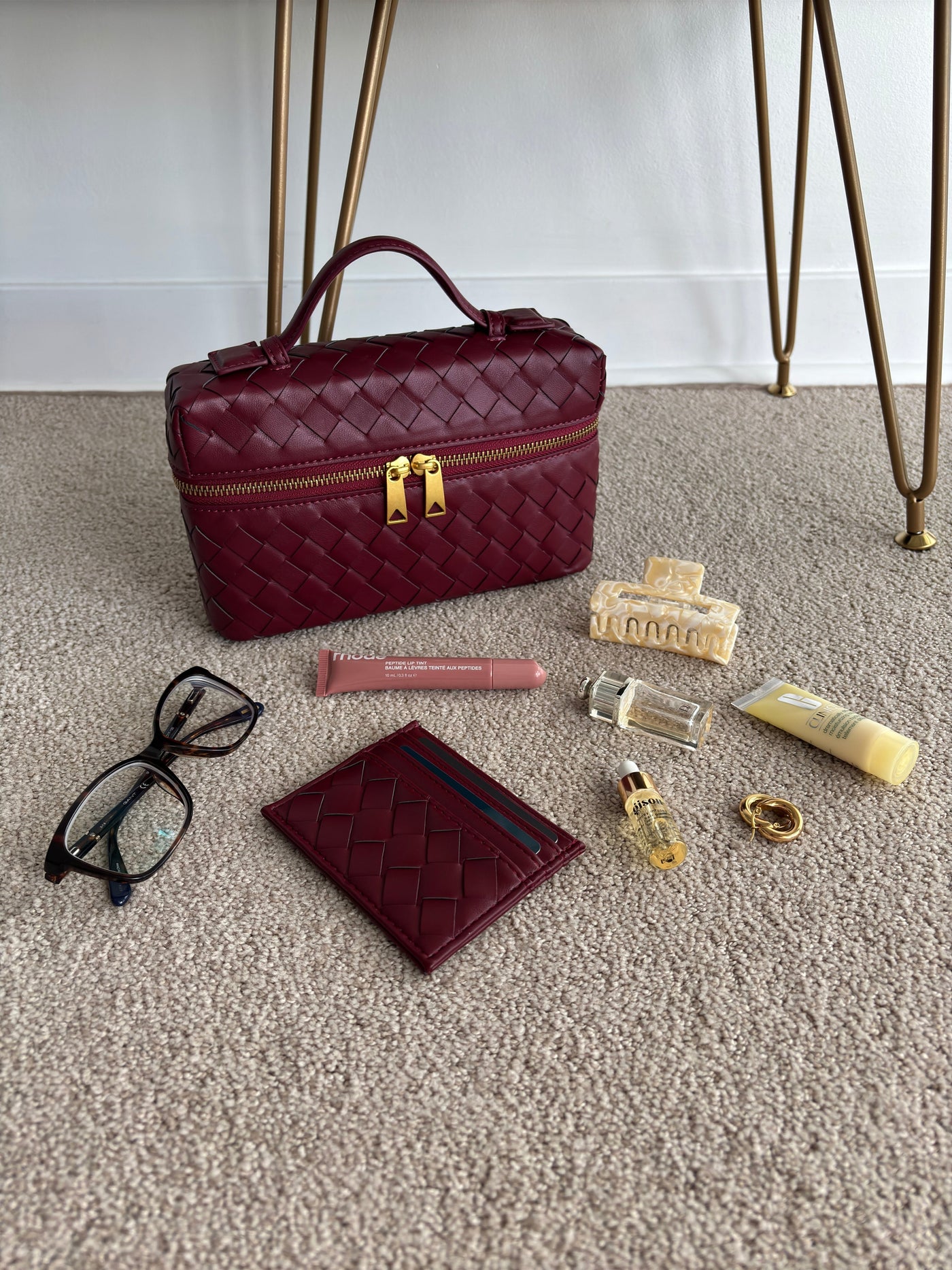 Juliette | Sac tissé structuré brillant