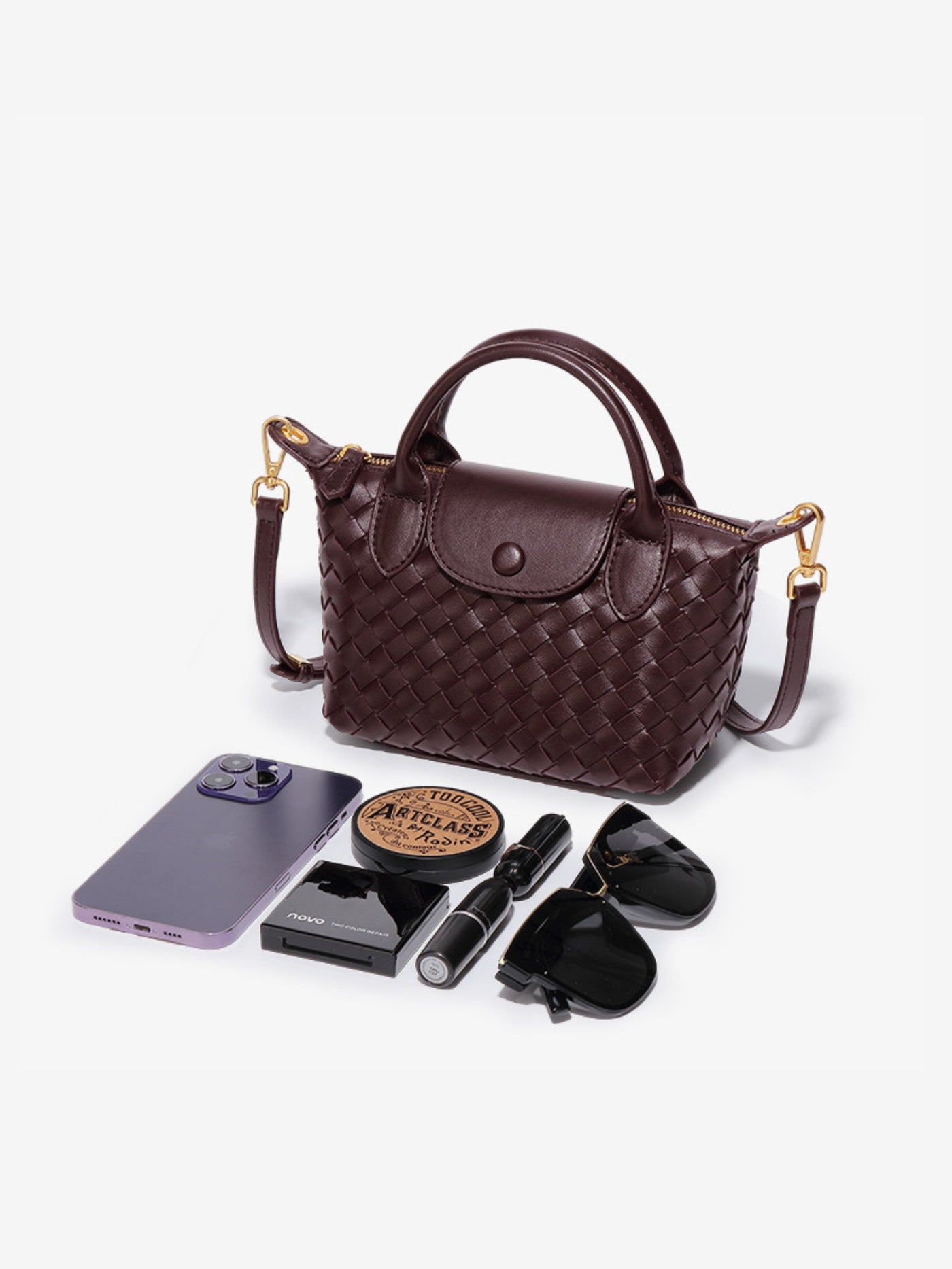 Elise | Petit sac convertible tressé