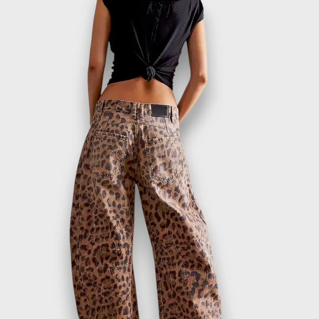 Edith – Pantalon à imprimé animal