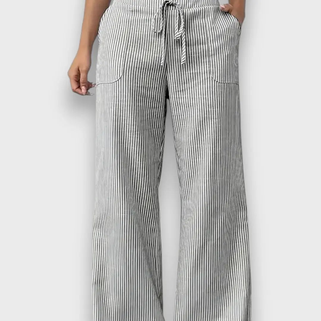 Karina – Pantalon à fines rayures