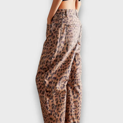 Edith – Pantalon à imprimé animal
