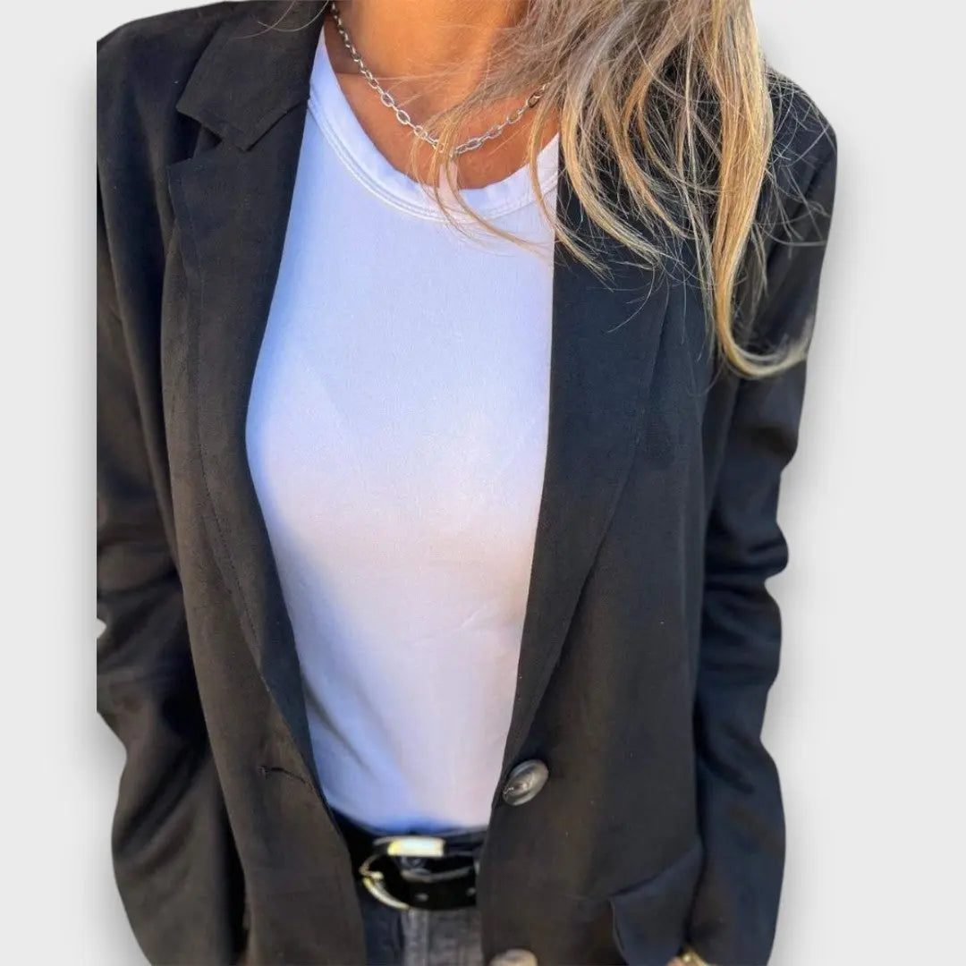 Eloise – Blazer-cardigan camel doux
