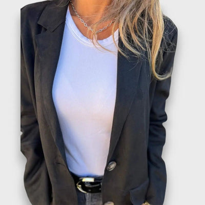 Eloise – Blazer-cardigan camel doux