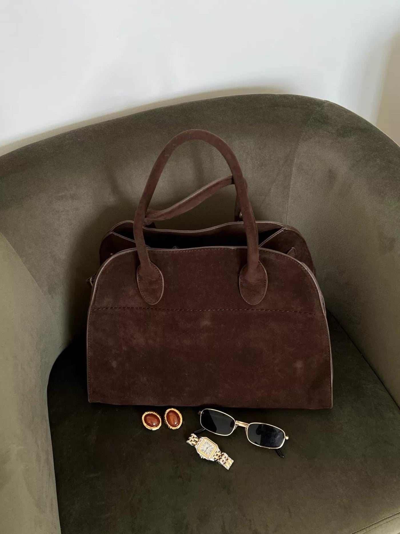 Luisa | Sac de tous les jours minimaliste en cuir suédé