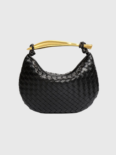 Blanc | Sac tissé structuré de luxe