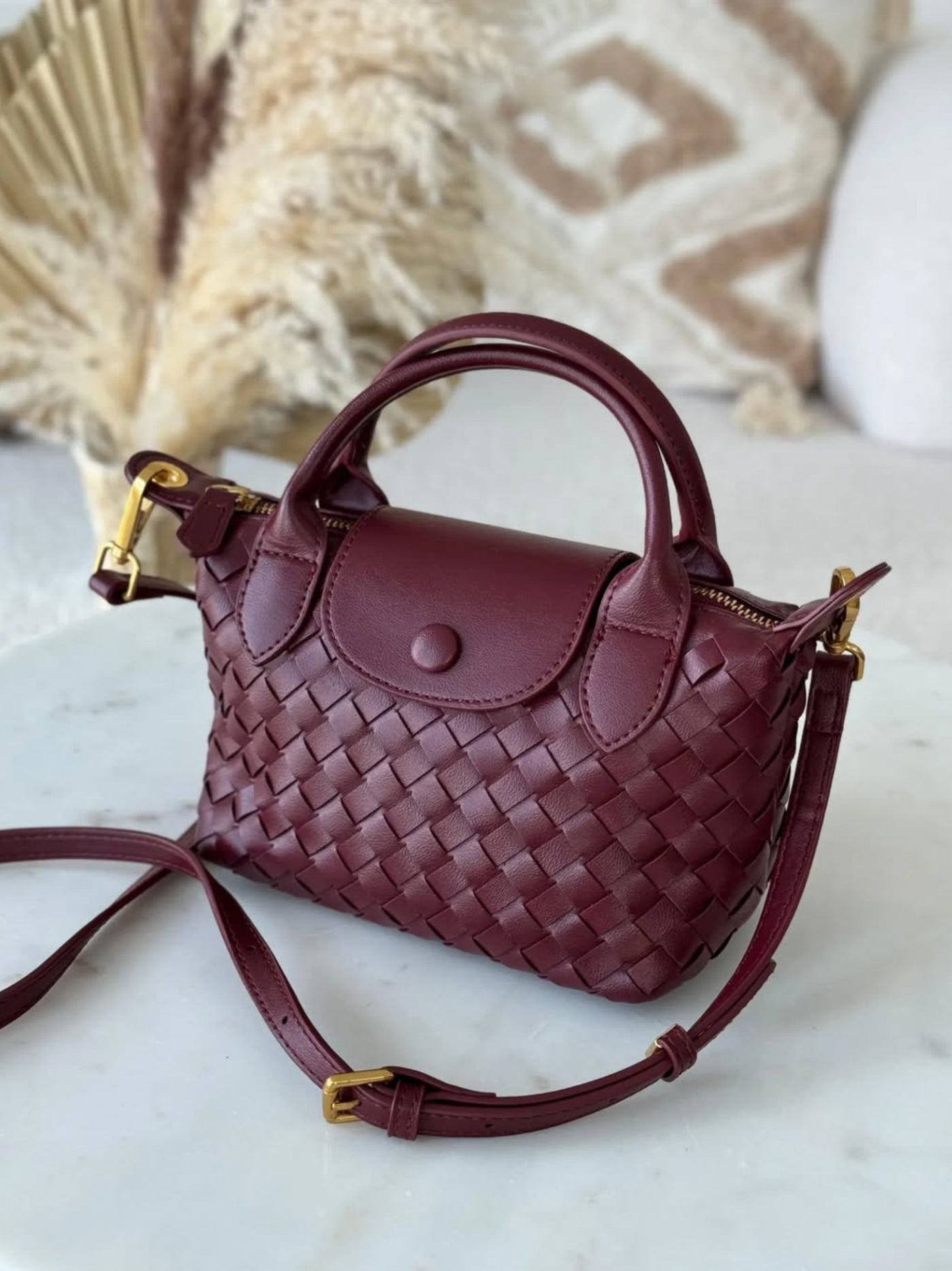 Elise | Petit sac convertible tressé