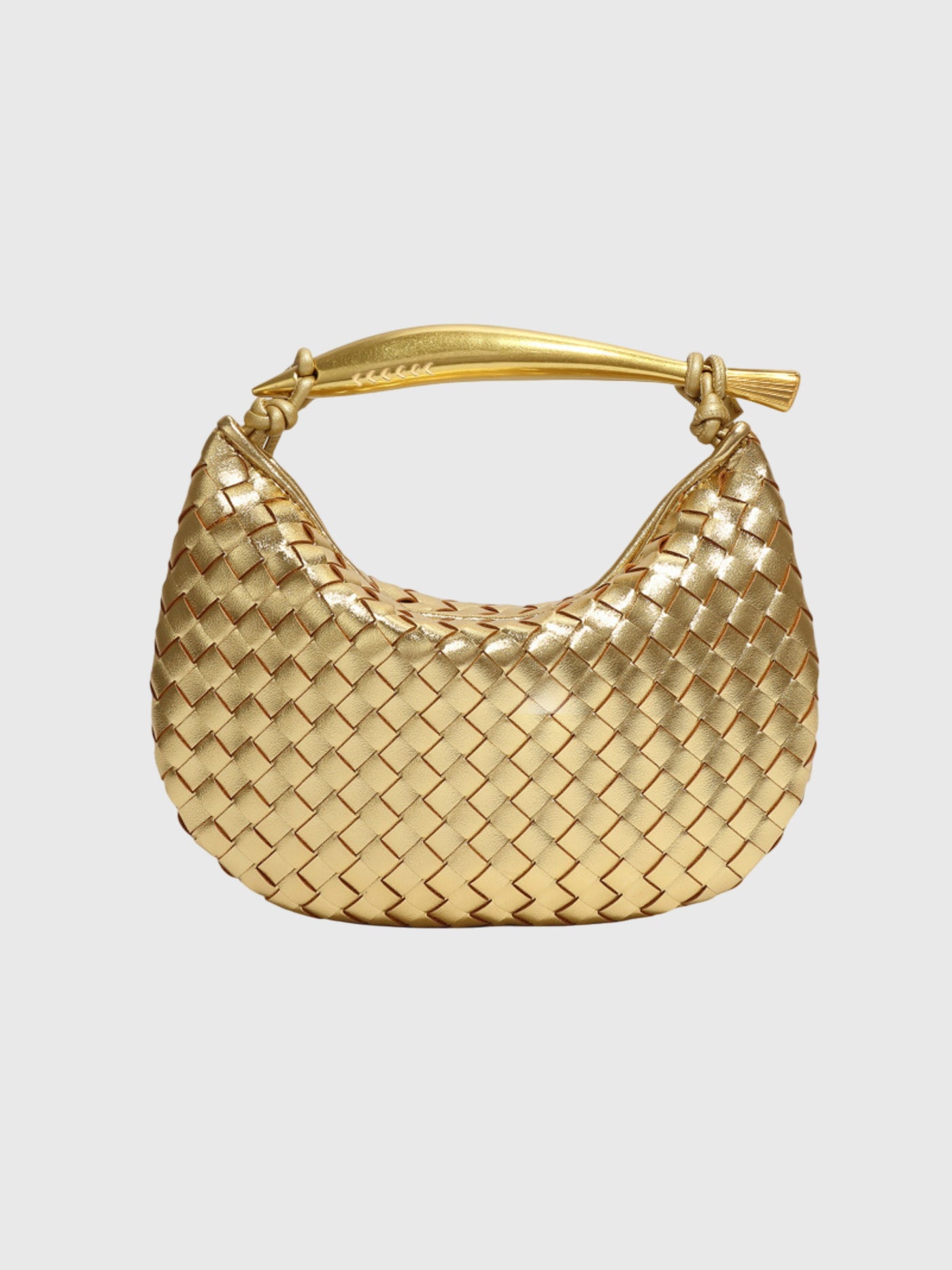 Blanc | Sac tissé structuré de luxe