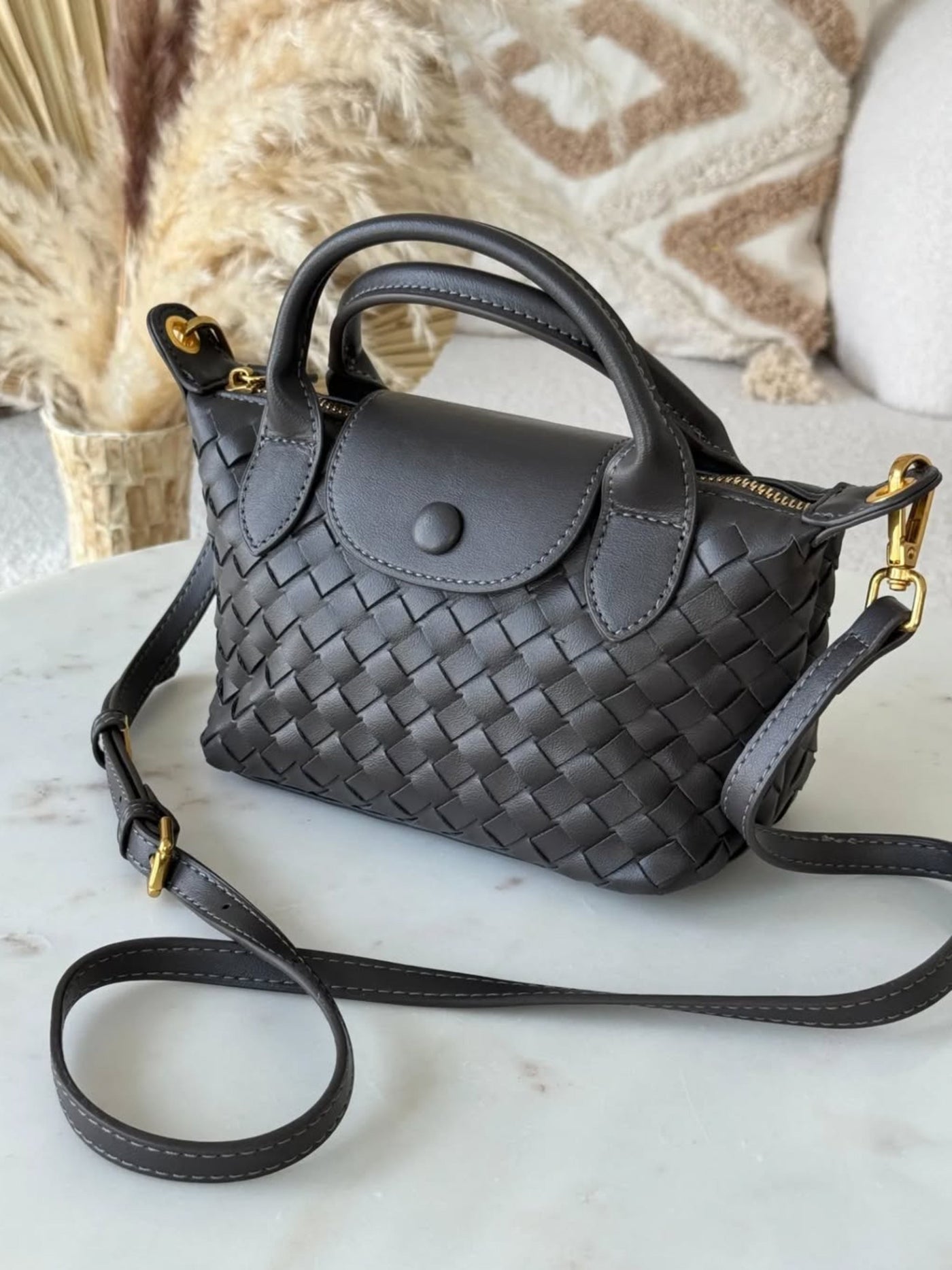 Elise | Petit sac convertible tressé