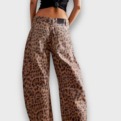 Edith – Pantalon à imprimé animal
