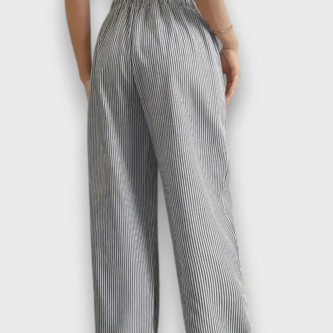 Karina – Pantalon à fines rayures