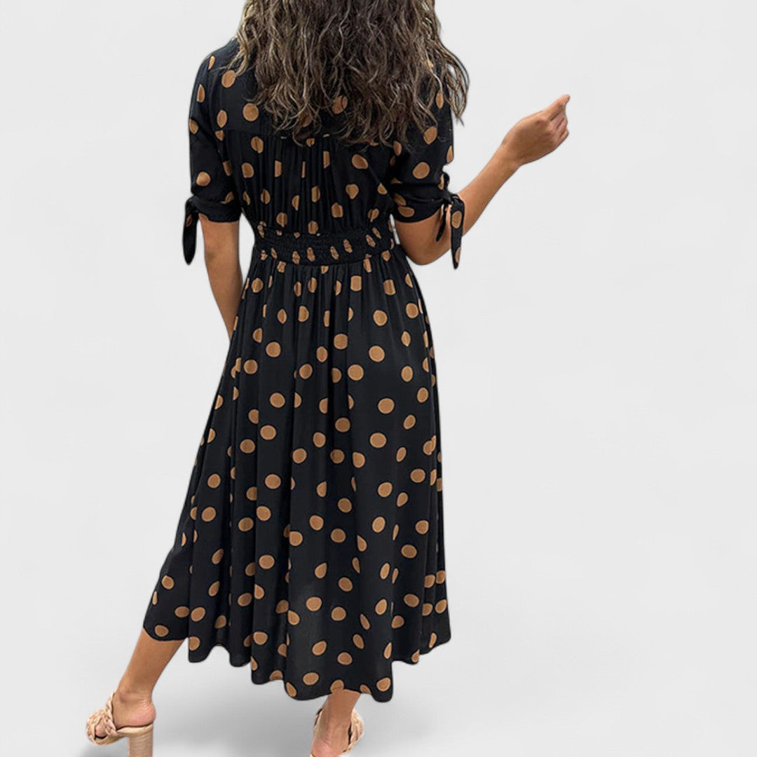 Monique - Robe élégante à pois