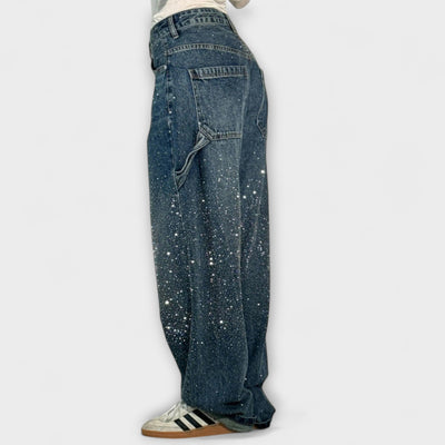 Fable - Jean style charpentier en denim ballon