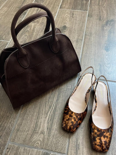 Luisa | Sac de tous les jours minimaliste en cuir suédé