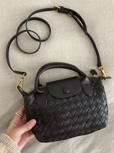 Elise | Petit sac convertible tressé