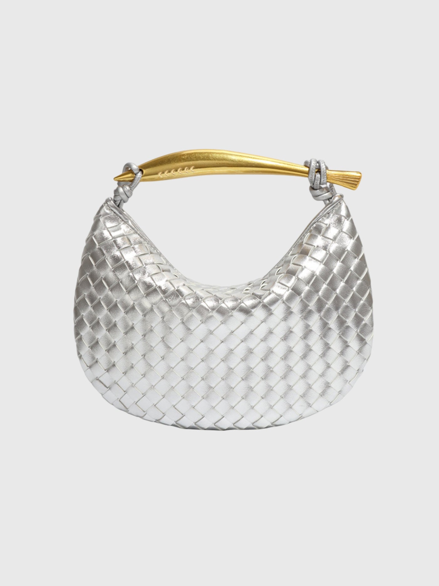 Blanc | Sac tissé structuré de luxe