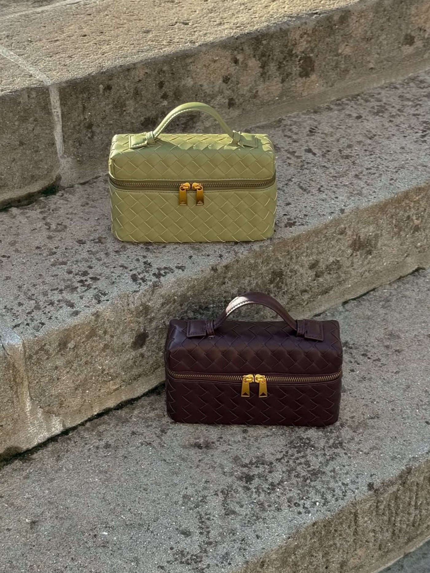Juliette | Sac tissé structuré brillant