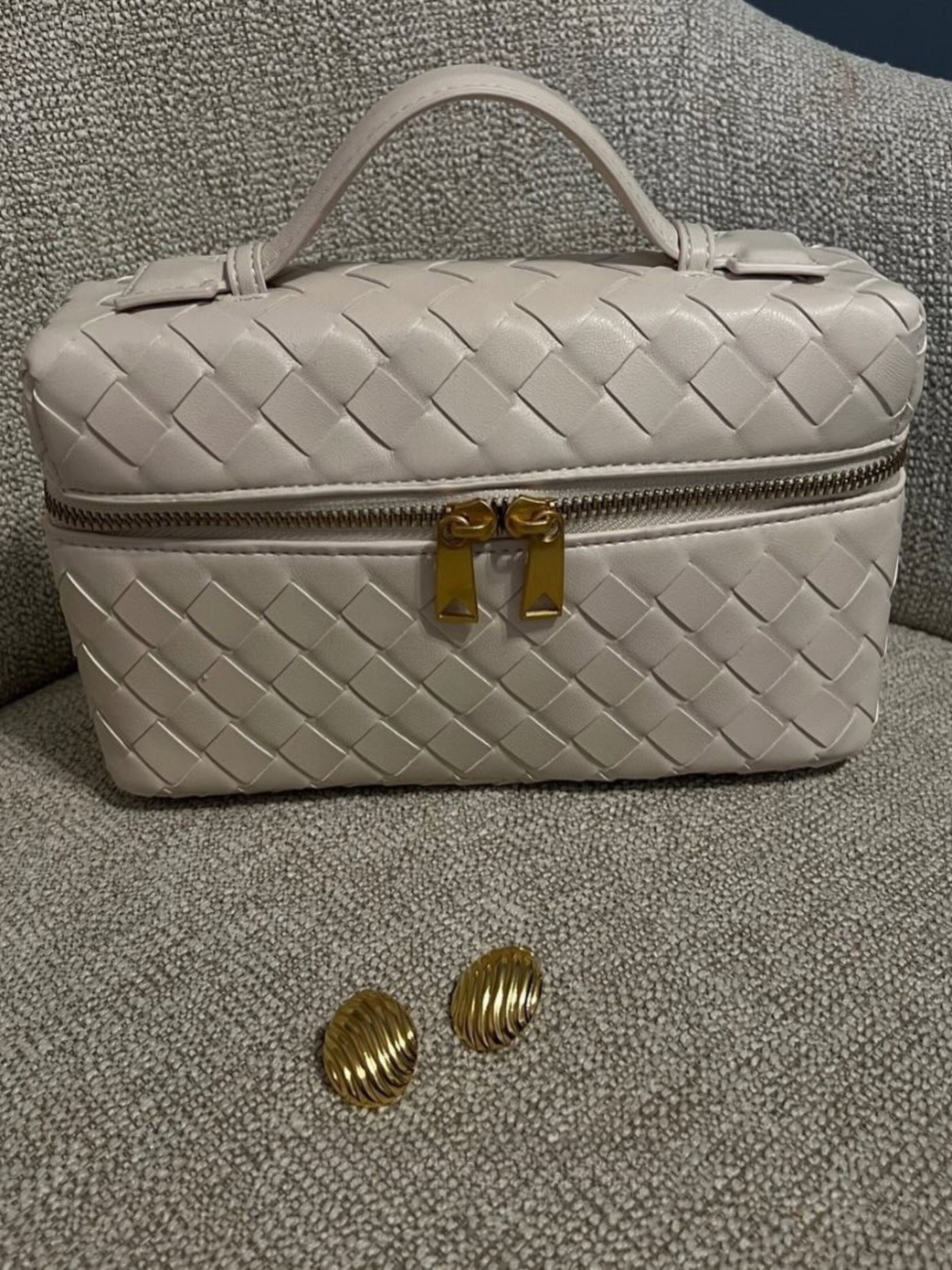 Juliette | Sac tissé structuré brillant