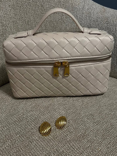 Juliette | Sac tissé structuré brillant