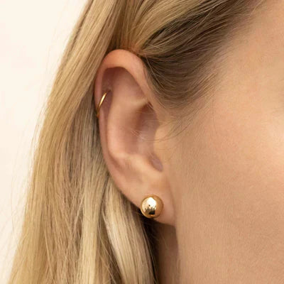 Soravelle | Boucles d'oreilles rondes en or 18 carats