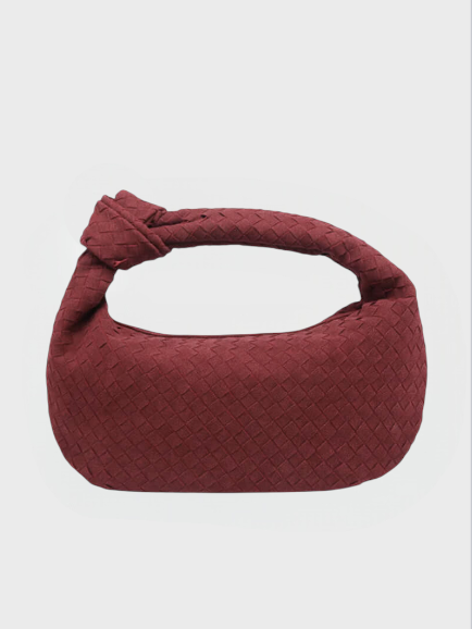 Sac tressé en daim moyen
