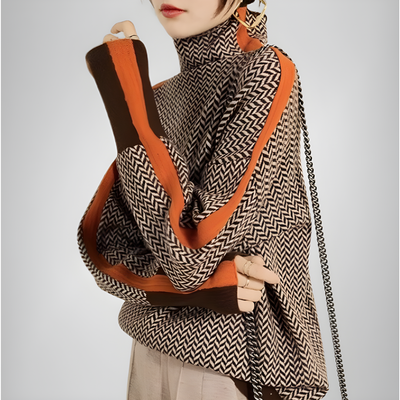 Clarabella - Pull col roulé mélangé