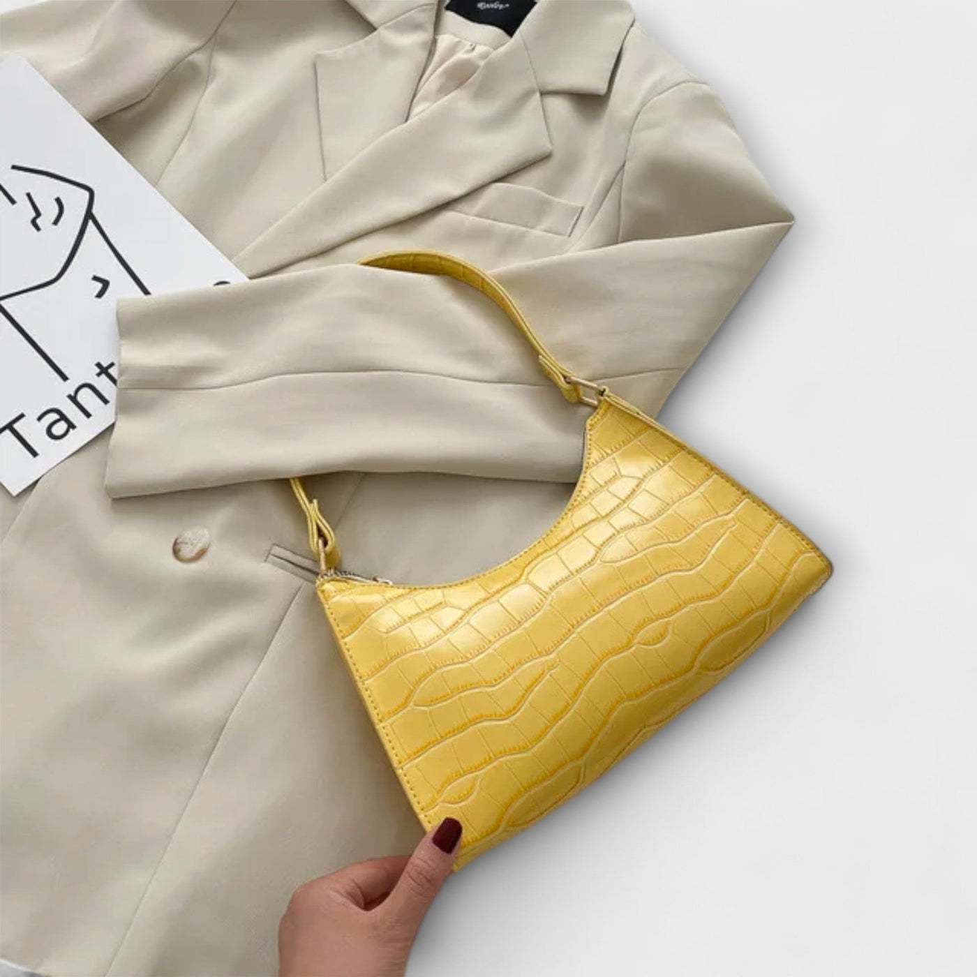 Gianna Boutique - Sac en cuir brillant