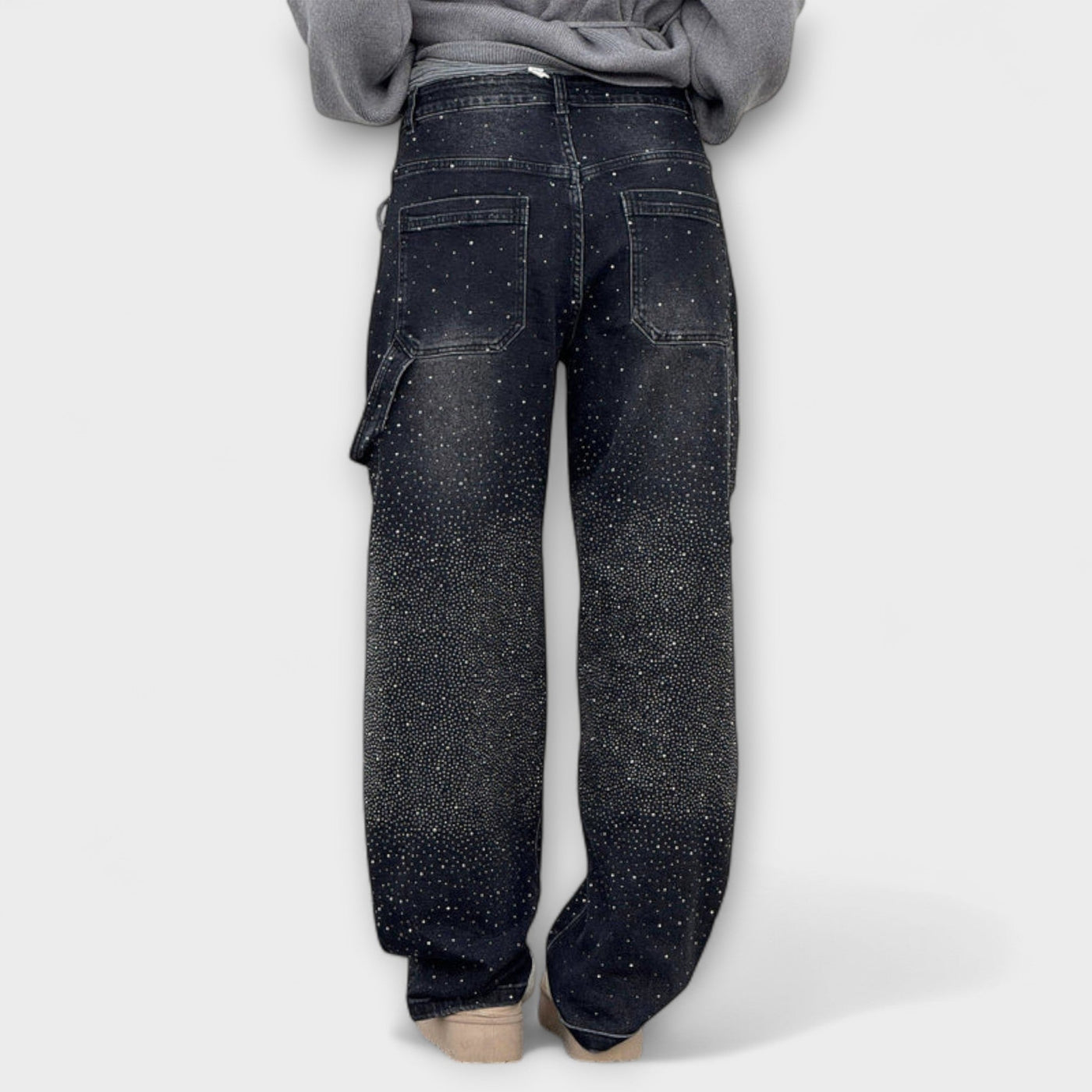 Fable - Jean style charpentier en denim ballon