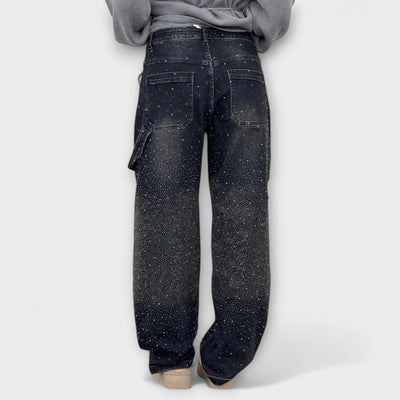 Fable - Jean style charpentier en denim ballon
