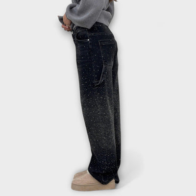 Fable - Jean style charpentier en denim ballon