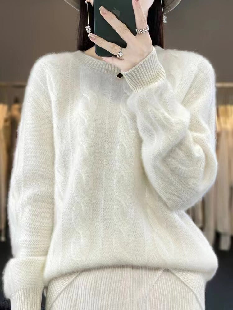 Angelika - Pull en tricot chaud classique