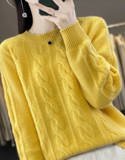 Angelika - Pull en tricot chaud classique