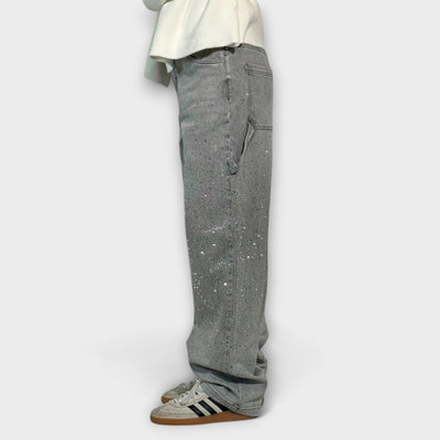 Fable - Jean style charpentier en denim ballon