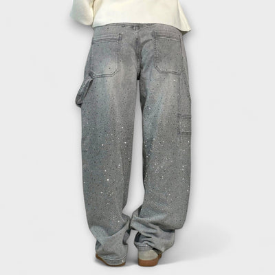 Fable - Jean style charpentier en denim ballon