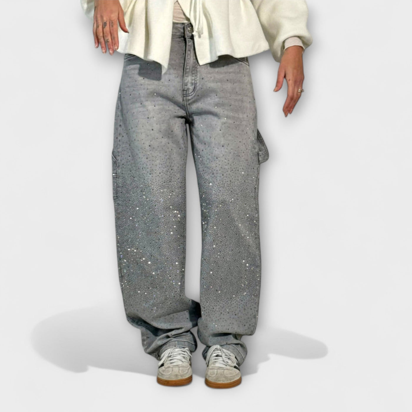 Fable - Jean style charpentier en denim ballon