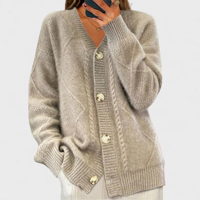 Éloise - Cardigan en maille côtelée