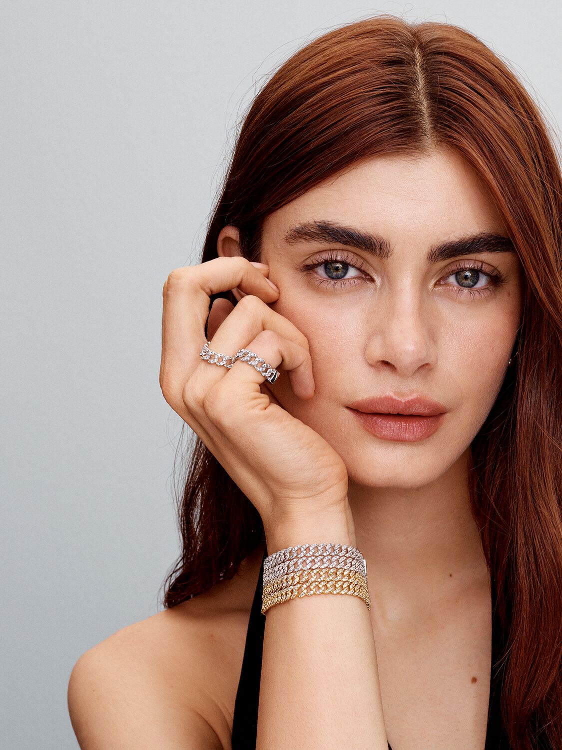 Shannelise | Bracelet cubain en or rose 18 carats