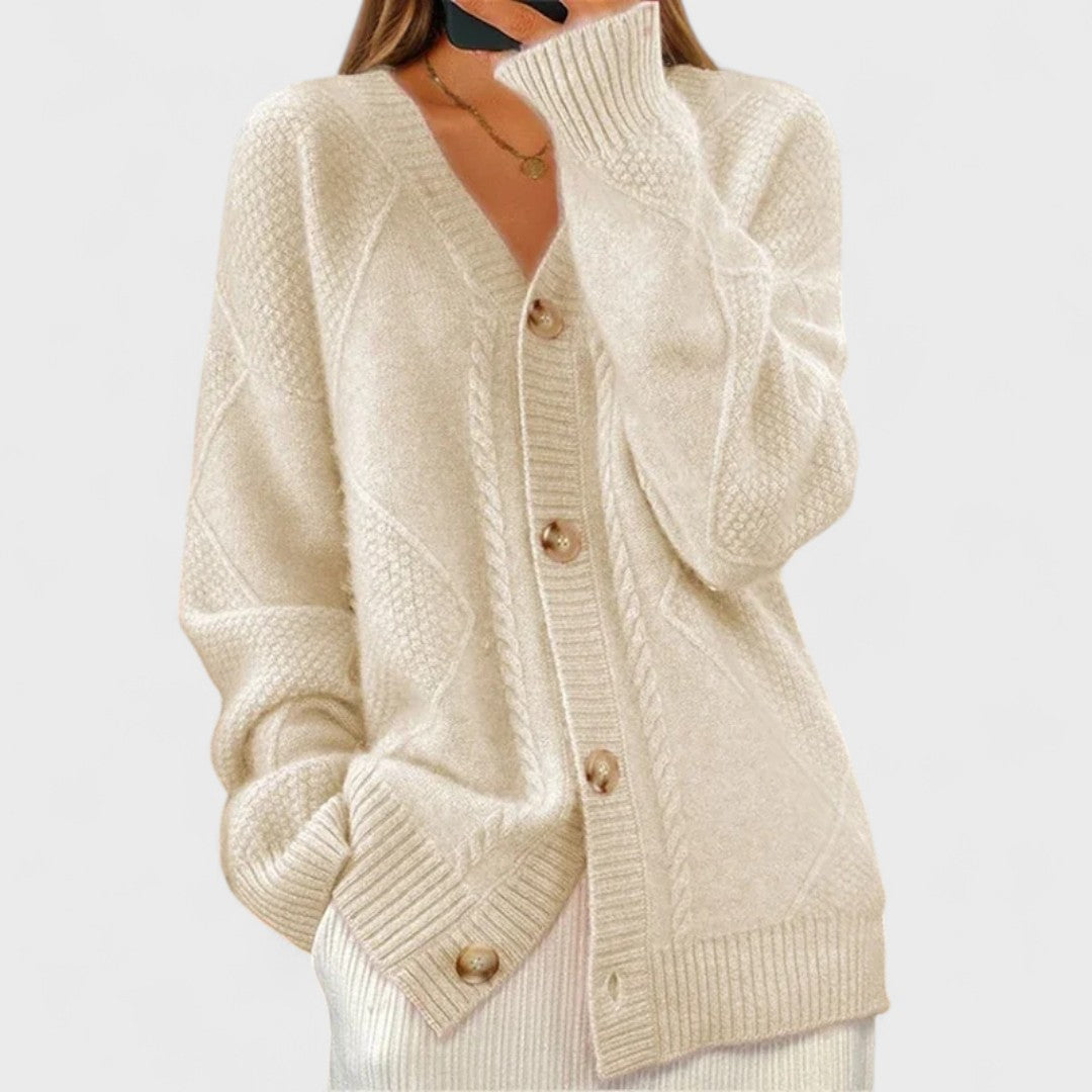 Éloise - Cardigan en maille côtelée